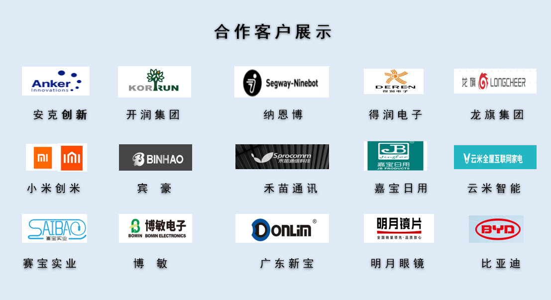 CPE磨砂膠袋，久信達(dá)部分客戶展示(圖1)